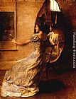 Mirror Paintings - Before a Mirror by Thomas Wilmer Dewing